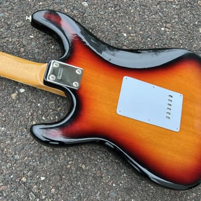 Memphis 102SB S-Style Strat Copy Electric Guitar Sunburst 70's 80's image 7