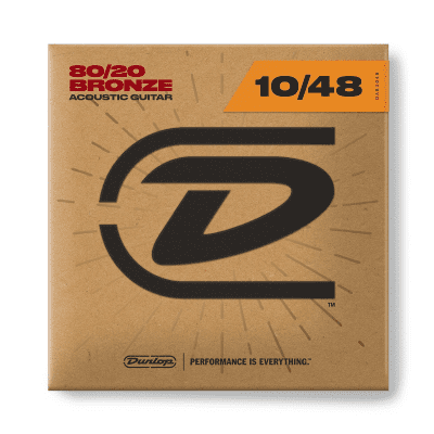Dunlop DAB1048 80/20 Bronze Acoustic Guitar Strings - Extra Light (10-48)