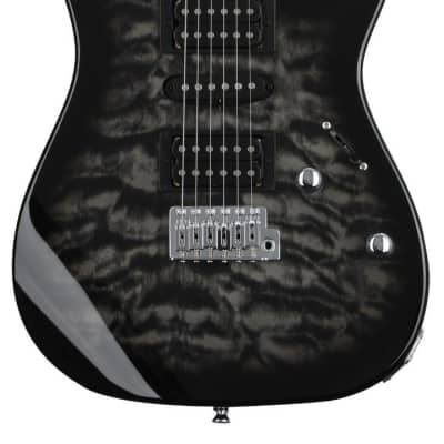 Ibanez GRX70QATKS GIO RX 6 String Electric Guitar - Transparent Black Sunburst image 1