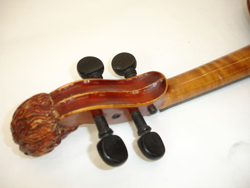 Vintage Joseph Guarnerius Copy 4/4 Violin w/ Carved Head