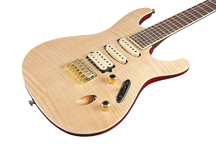 Ibanez SEW761FMNTF Elect Gtr S Std Maple Top Natural image 1
