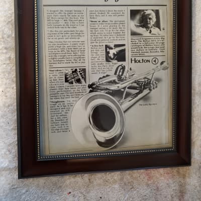 1979 Holton Horns Promotional Ad Framed Maynard Ferguson Little Big Horn Original for sale
