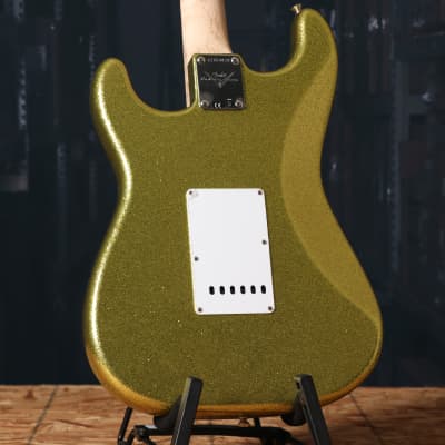 Fender Custom Shop Dick Dale Signature Stratocaster NOS Electric Guitar Chartreuse Sparkle image 8