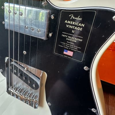 Fender American Vintage II '77 Telecaster Custom Rosewood Fretboard - Olympic White image 5