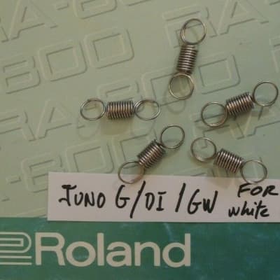 Lot 5 spring for WHITE Key Roland JUNO-D/DI GW7 GW8 JUNO-G/GI EDIROL etc