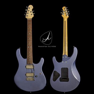 Amantea guitars Musicstyle AP 2021 Celestitegrey image 2