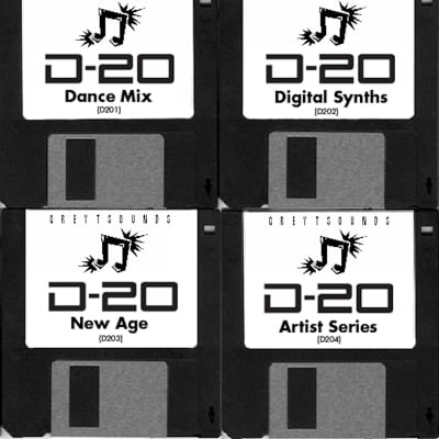 Roland D-20 / D20 •  4-Bank Set of synth patches • Digital Download • Also works with D-10 / D-5