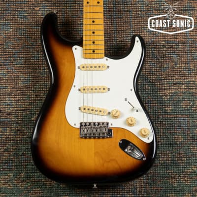 ■Fender Japan ST 57 Stratocaster ラージヘッド Fender Japan ST-57 Stratocaster Reissue Black 1988 – Chicago