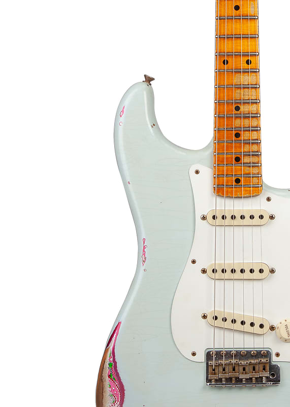 Fender Custom Shop 1957 Stratocaster Heavy Relic Sonic Blue over Pink  Paisley Limited Edition