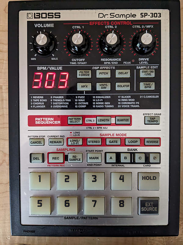 説明書はありませんがネットでBOSS ボス SP-303 Dr.Sample サンプラー