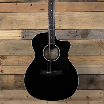 Taylor 214ce Deluxe Acoustic/Electric Guitar Black w/ Case image 4