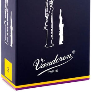Vandoren SR233 Traditional Sopranino Saxophone Reeds - Strength 3 (Box of 10)