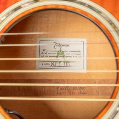 1990s Takamine NPT115 - Fire Red Burst | Japan Vintage