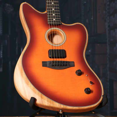 Fender American Acoustasonic Jazzmaster, Tobacco Sunburst, Ebony Fingerboard