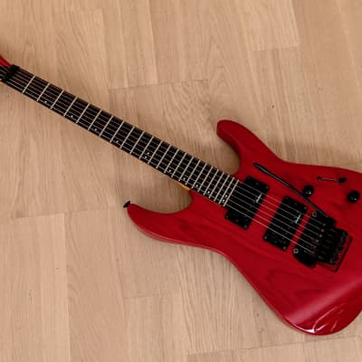 1990 Charvel by Jackson Super Dinky SDK-085-HH See Through Red