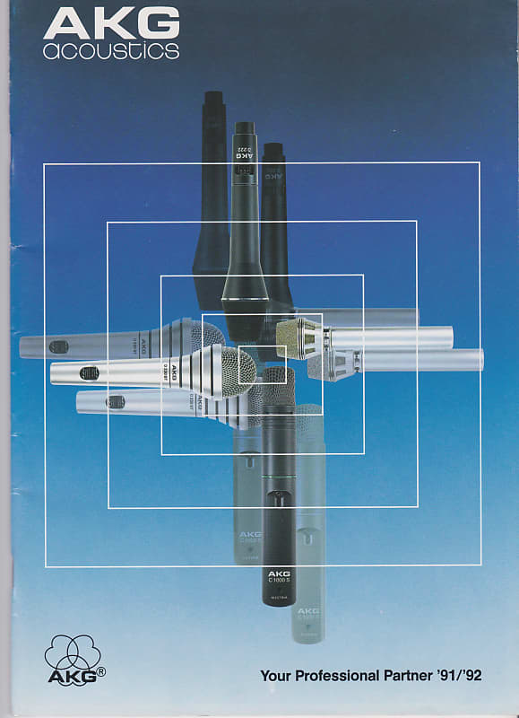 AKG Your Professional Partner '91/'92 Catalog 1991 Reverb