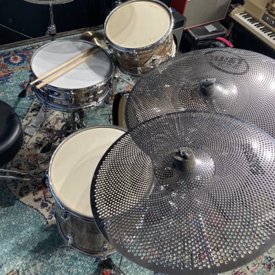 Sabian - Quiet Tone QTPC504 Practice Cymbals Set, 14 hi-hats-/16-/18-/20-inch image 2