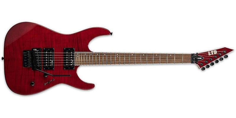 ESP LTD M-200FM Electric Guitar - See Thru Red image 1