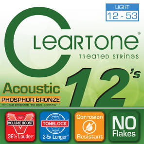 Cleartone Light Gauge Coated Acoustic Strings
