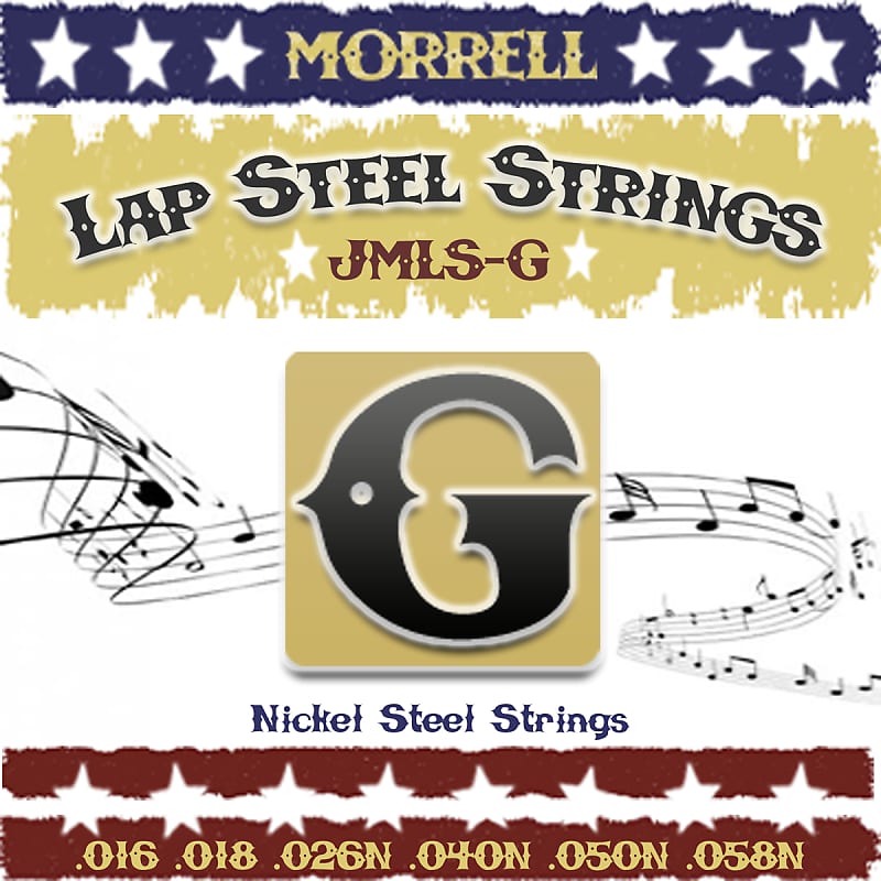 Morrell JMLS-G Nickel Steel 6-String Lap Steel Strings For G Tuning image 1