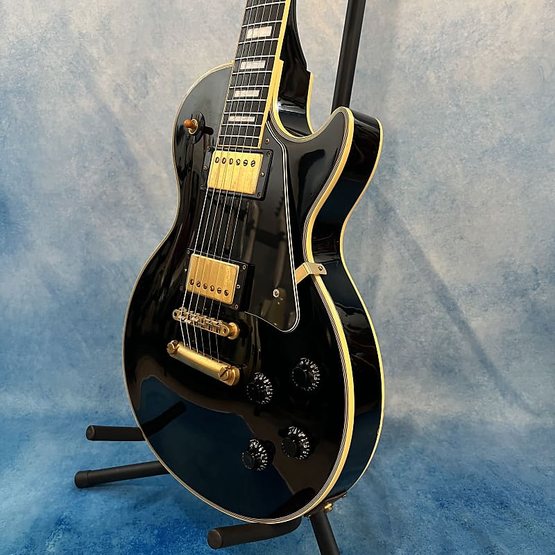美品 Burny バーニー RLC-60 LesPaul Custom ブラック Burny RLC-60 バーニー レスポール カスタム タイプ 1980年代