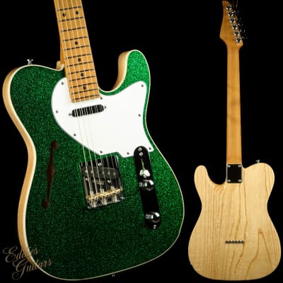 Suhr Eddie's Guitars Exclusive Custom Classic T Roasted - Deep Green Sparkle image 1