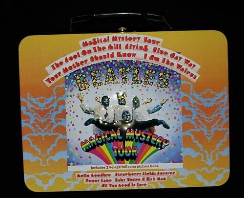 beatles magical mystery tour NEW larges size tin lunch box - | Reverb