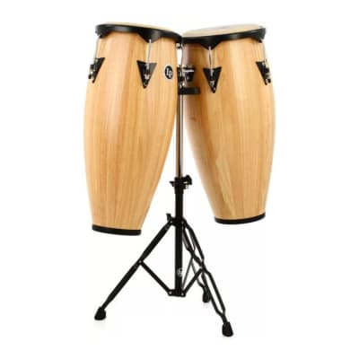 Latin Percussion City Series Conga Set with Stand (Natural Gloss) image 3