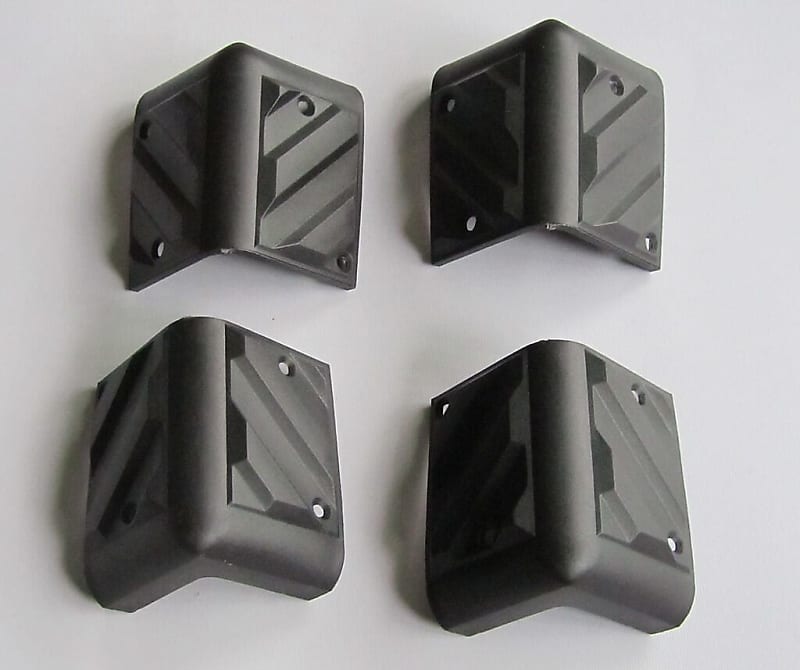 Black 4pcs Large Guitar Amplifier Corner Protectors Reverb