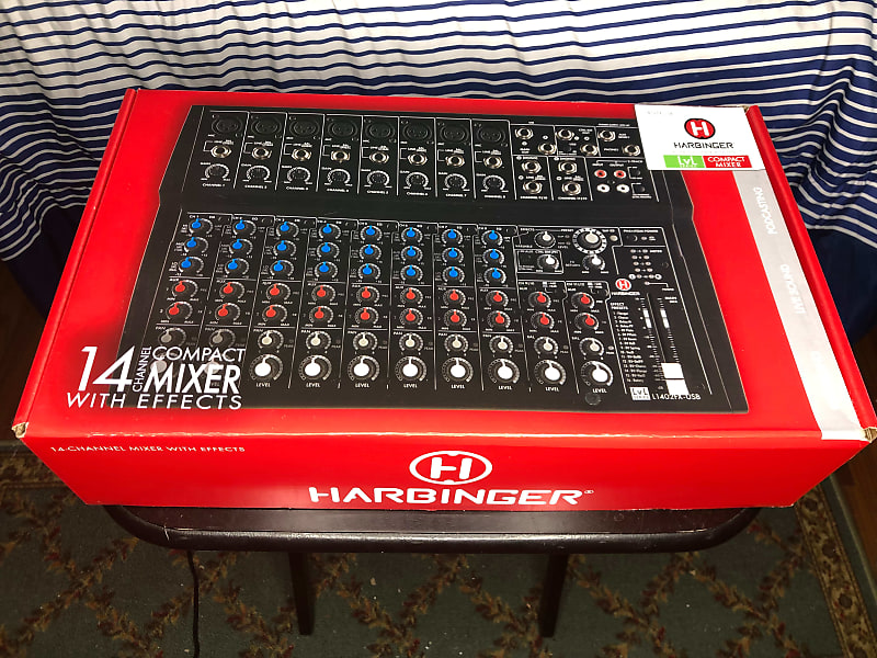 Harbinger L1402FX-USB 14 Channel mixer with Digital Effects And USB  Standard