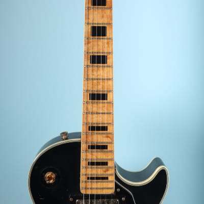 1970s AIMS Les Paul Custom Guitar Vintage - Black MIJ Japan image 4