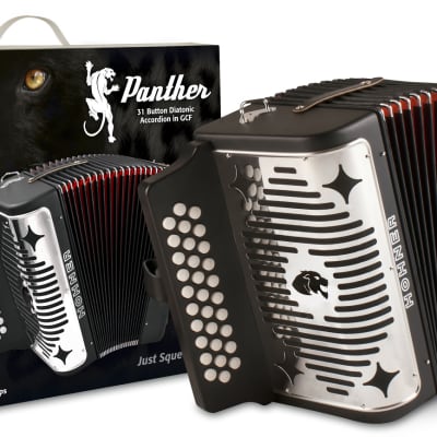 Hohner Panther GCF SOL Button Diatonic Accordion Acordeon +GigBag_Straps_Book_DVD_T-Shirt_WorldShip! image 2