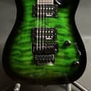 Jackson JS32Q DKA Dinky Arch Top Electric Guitar Quilted Green Burst w/ Floyd Rose