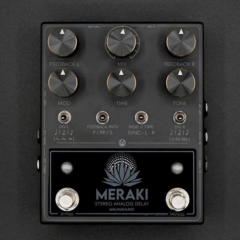 Walrus Audio - Meraki Stereo Analog Delay - 2023 Limited BLACKED OUT Exclusive image 1