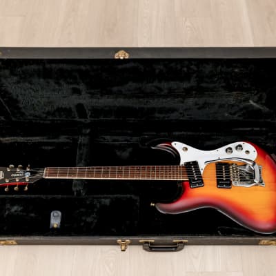 1991 Mosrite Ventures Model USA-Made "Built in Soul" Sunburst w/ Vibramute & Case, Semie Moseley image 21