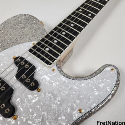 G&L Custom Shop ASAT Z3 Semi-Hollow Guitar Silver Metal