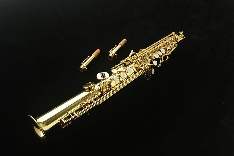 Saxo soprano recto Harlem SST400 Nuevo! Estuche, boquilla, 2 Reverb