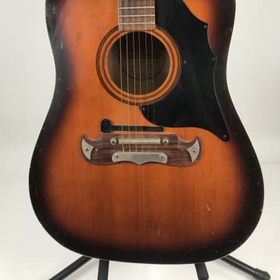 Vintage 1960's Framus Jumbo Germany Acoustic Guitar image 5