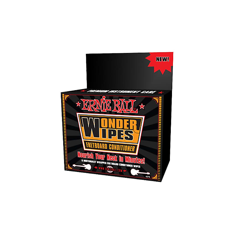 Ernie Ball Wonder Wipe Fretboard Conditioner 6-pack image 1