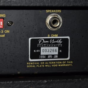 Dean Markley K-65 Amplifier  - Excellent Condition image 11
