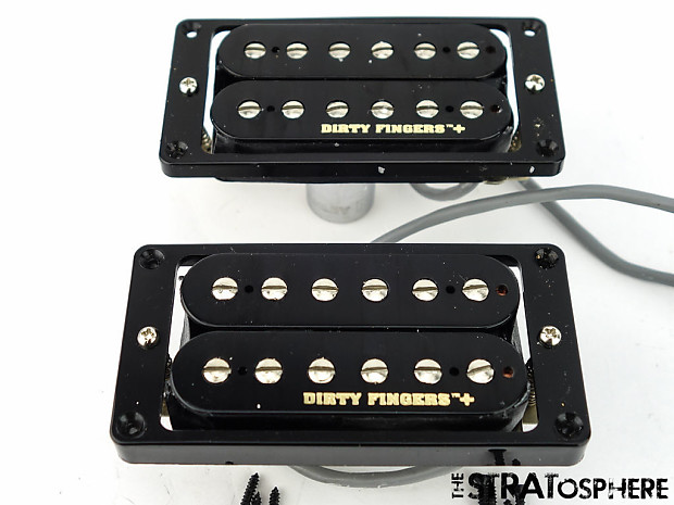 USA Gibson Dirty Fingers PICKUP SET Pickups American Bridge & Neck Black
