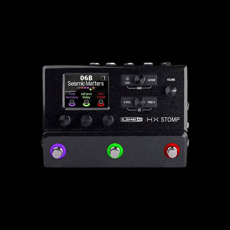 Line 6 HX Stomp Guitar Multieffects Floor Processor Black Reverb