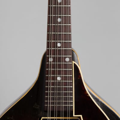 Gibson  EM-150 Hollow Body Electric Mandolin (1939), ser. #EGE-7079, original tweed hard shell case. image 8