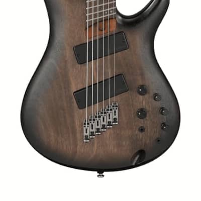 Ibanez Bass Workshop SRC6MS 6-String Bass Black Stained  Burst for sale