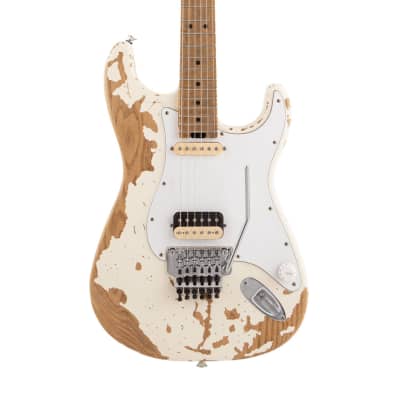Charvel Henrik Danhage Ltd Ed Signature Pro-Mod So-Cal Style 1 Electric Guitar, White Relic image 4