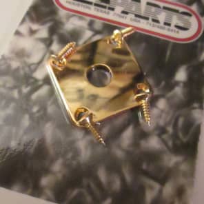 Guitar Madness Gold Square Jackplate for USA Gibson Les Paul ® Allparts image 2