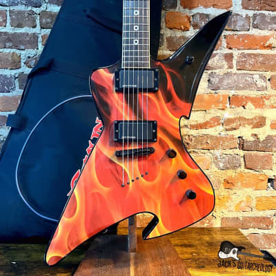 Devlin Interceptor Flames Electric Guitar w/ GB (2000s - Flames) for sale