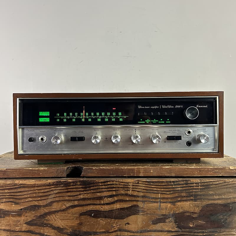 Sansui 5000X AM/FM Stereo Tuner Amplifier 1970's - Black / | Reverb