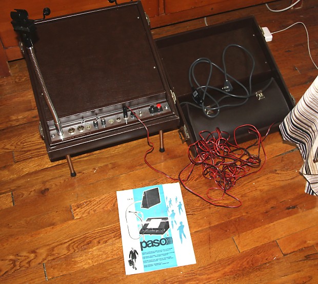 Vintage Paso Portable Lectern TA 8 1970's Two Speakers Reverb