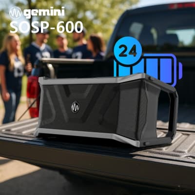 Gemini Sound SOSP-600 Floating Bluetooth Speaker – 300W Waterproof Party Sound with LED Lights, Multi-Speaker Sync, USB Play, 24hr Battery, Cup Holders & Bottle Opener – for Pool, Beach & Outdoor Fun image 3